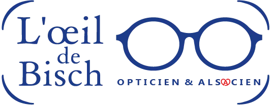 Logo en forme de lunettes des Opticiens Malins Oeil de Bisch à Bischoffsheim, proche d'Obernai